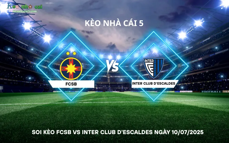 Soi kèo FCSB vs Inter Club d'Escaldes